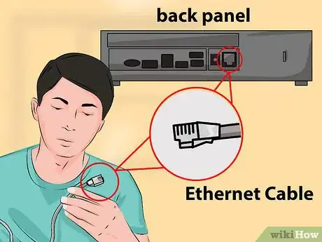 Step 2 把网线连接到LAN端口。