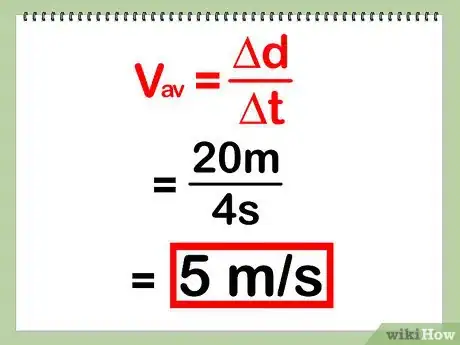 Step 4 用总运动距离除以总时间。