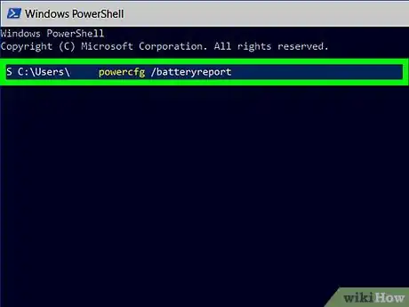Step 3 输入powercfg /batteryreport。
