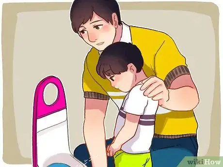 Step 3 教男孩子站着尿尿。