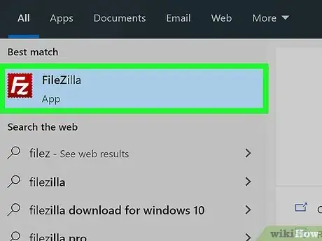 Step 2 打开FileZilla。