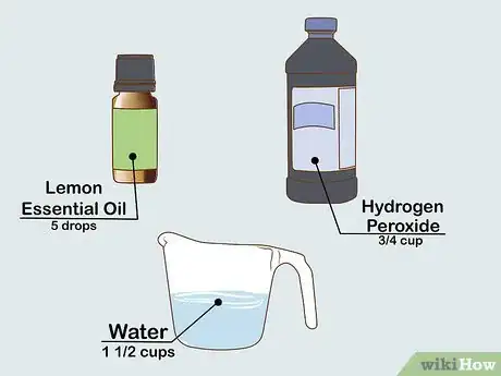 Step 5 制作简单的柠檬双氧水清洁剂。