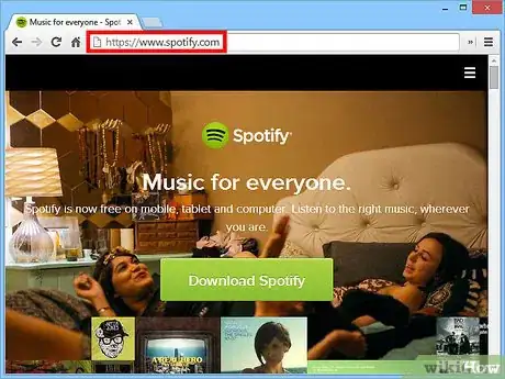 Step 2 转到Spotify.com 。