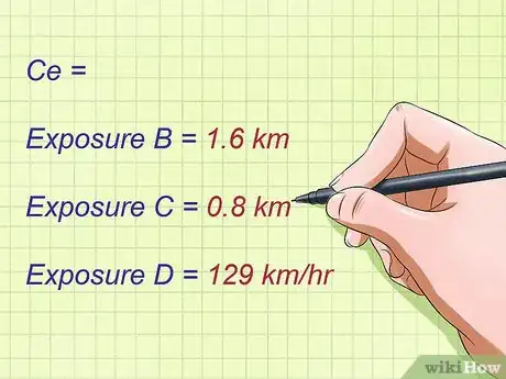 Step 3 确定综合高度、暴露和阵风响应因子Ce。