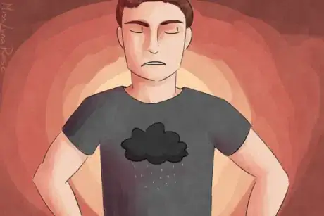 Scowling Man in Raincloud Shirt.png