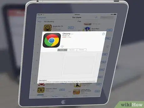 Step 4 在 iPad 上运行 Google Chrome。