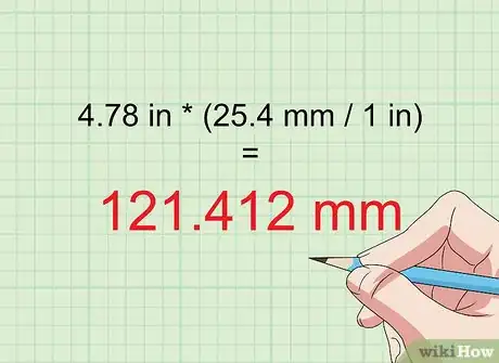 Step 1 回答“4.78英寸是多少毫米？”问题时，你需要用4.78乘以25.4计算得到结果。