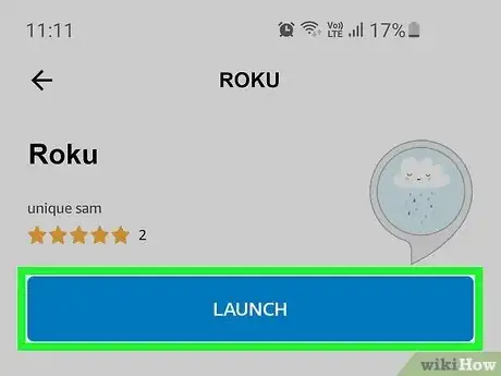 Step 5 点按启动，好让Alexa知道你想要遥控Roku。