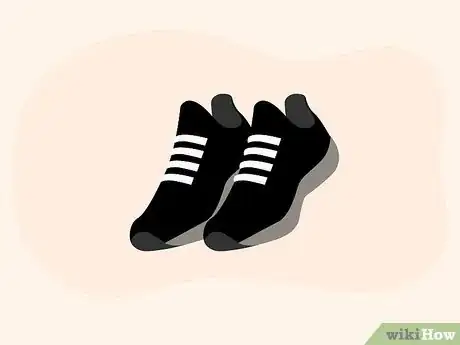 Step 2 带上运动鞋。