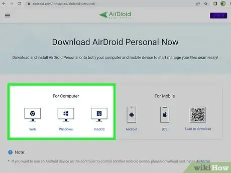 Step 2 在电脑上下载并安装AirDroid Companion应用程序。