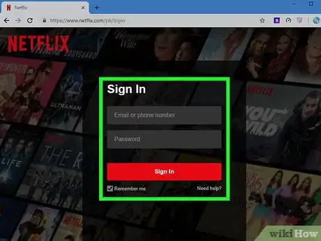 Step 8 登录Netflix网站。