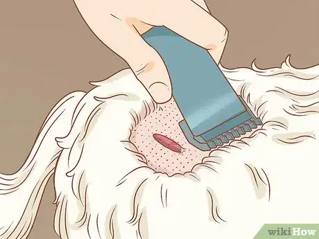 Step 2 清洁皮赘四周。