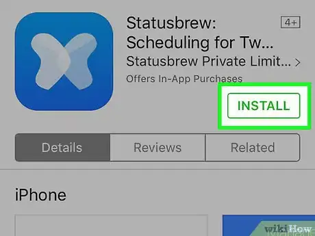 Step 1 安装Statusbrew推出的“Statusbrew Twitter Followers”应用。