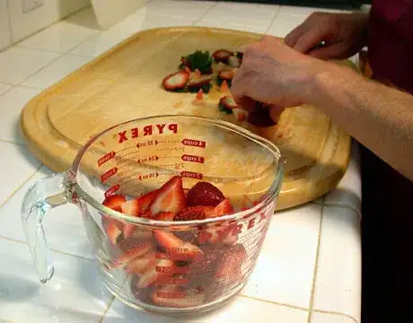 Slice some strawberries