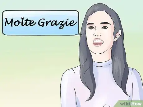 Step 1 用"molte grazie."表达非常感谢之情。