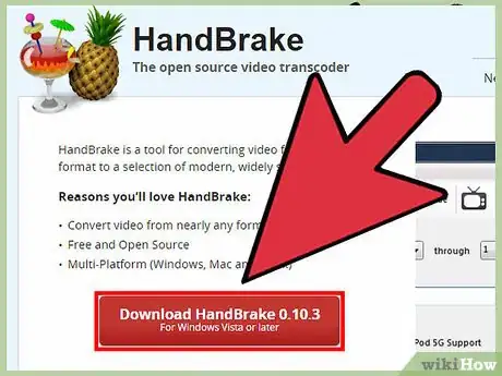 Step 2 下载并安装“HandBrake”程序。