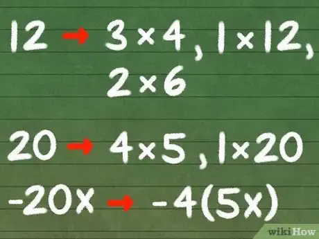 Step 2 将数字因式分解成两个数字的乘积。