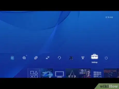 Step 1 在没有光盘的情况下启动PlayStation 4。