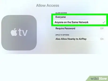 Step 4 选择谁可以隔空播放到你的Apple TV。