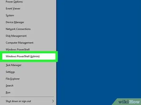 Step 2 点击命令提示符（管理员）或Windows PowerShell（管理员）。