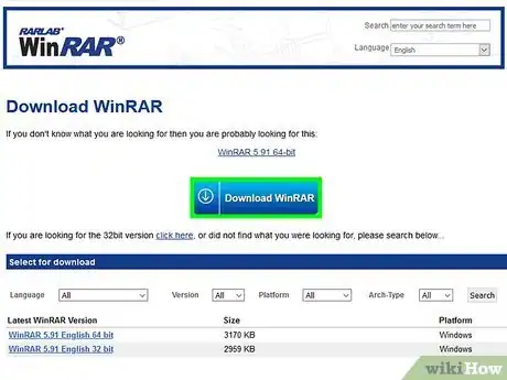 Step 1 下载并安装WinRAR。