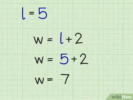 Step 8 将长或宽的值代入到关系表达式中。