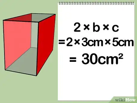 Step 5 找出最后一对面的面积，乘以2 。