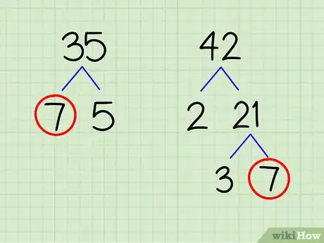 Step 2 找出共有的质数。