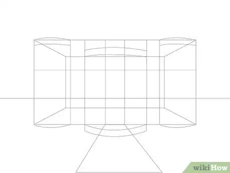 Step 5 添加刻画塔楼齿跺的标线。