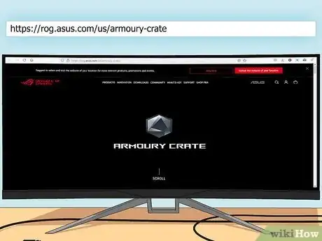 Step 1 从 https://rog.asus.com/us/armoury-crate 下载Armoury...