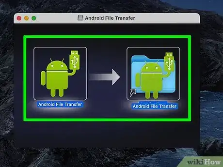 Step 4 把Android File Transfer图标拖到“应用”图标上。