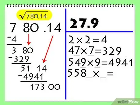 Step 9 想要继续计算，就在173右边放俩0，然后继续4、5、6步骤。