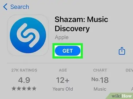 Step 1 安装Shazam应用程序（如果还没有安装）。