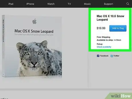 Step 2 购买Mac OS X 10.6（雪豹）系统。