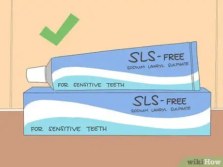 Step 4 选择不含月桂基硫酸钠（SLS）的牙膏。