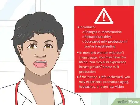 Step 1 留意催乳素瘤的症状。