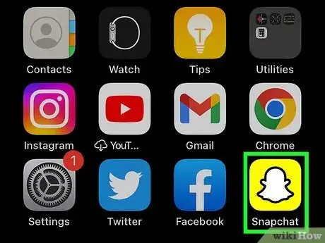 Step 2 打开Snapchat icon。
