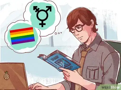 Step 4 寻找关于LGBT（男同性恋者、女同性恋者、双性恋者或变性者）群体的的书籍、宣传册或网站，让父母阅读或浏览。...