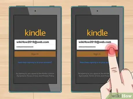 Step 1 在两台Kindle上登录同一个帐户。