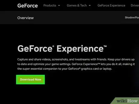 Step 1 下载并安装GeForce Experience程序。