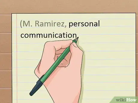 Step 4 加上“personal communication”（私人交流），最后加个句点。