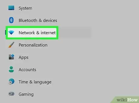 Step 2 点击网络和Internet，打开互联网设置。