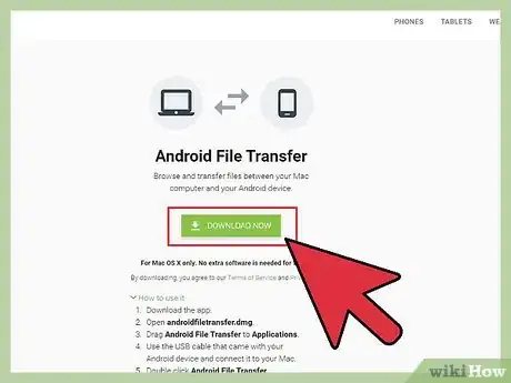 Step 1 下载安卓文件管理器程序（mac版“Android File Transfer”）。