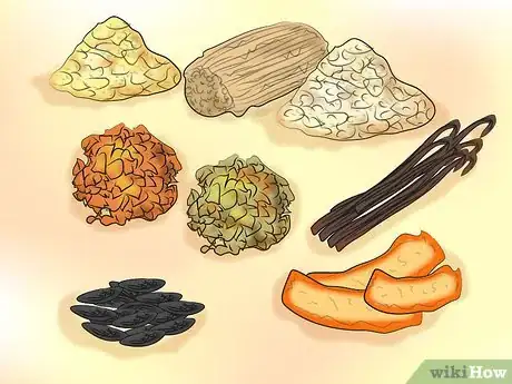 Step 1 要注意，百花香材料的基础都是来源于以下成分：