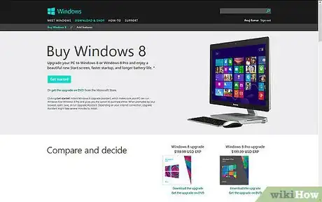 Step 2 进入标题为"购买Windows 8"部分，并点击"购买Windows"链接。