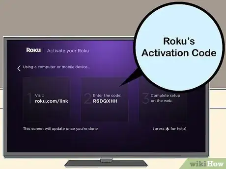 Step 1 确定Roku的激活码。