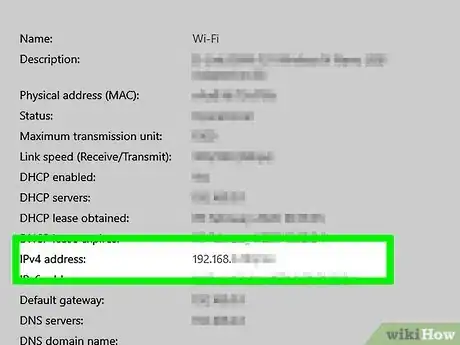 Step 8 查看“IPv4地址”标题。