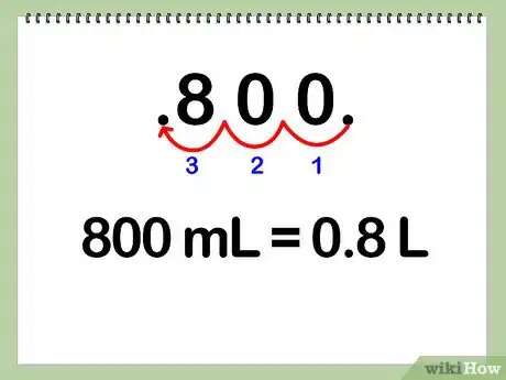 Step 4 800豪升的水除以1000。