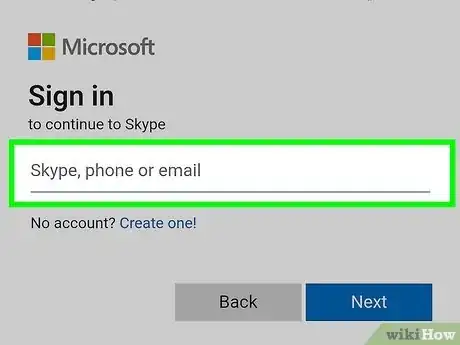 Step 2 输入用户名和密码，登录Skype。