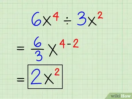 Step 3 把表达式除以系数。